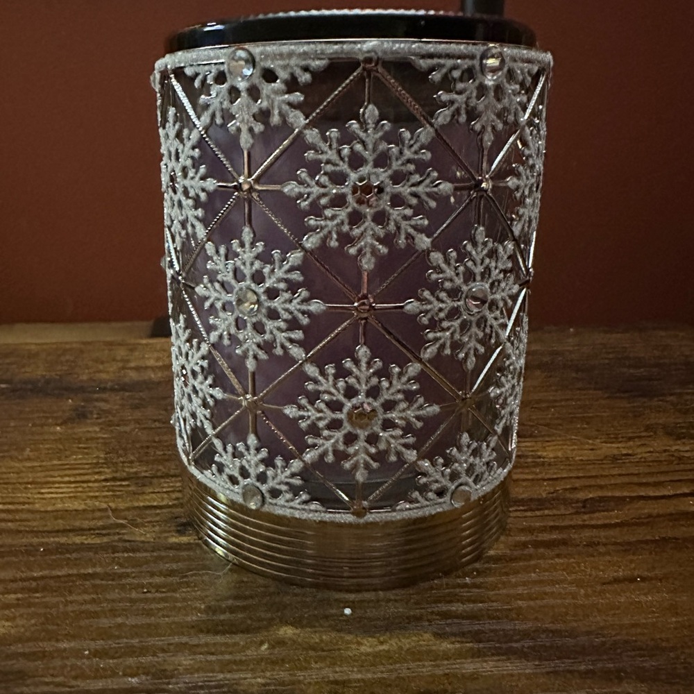 Bath & Body Works Snowflake Candle Holder